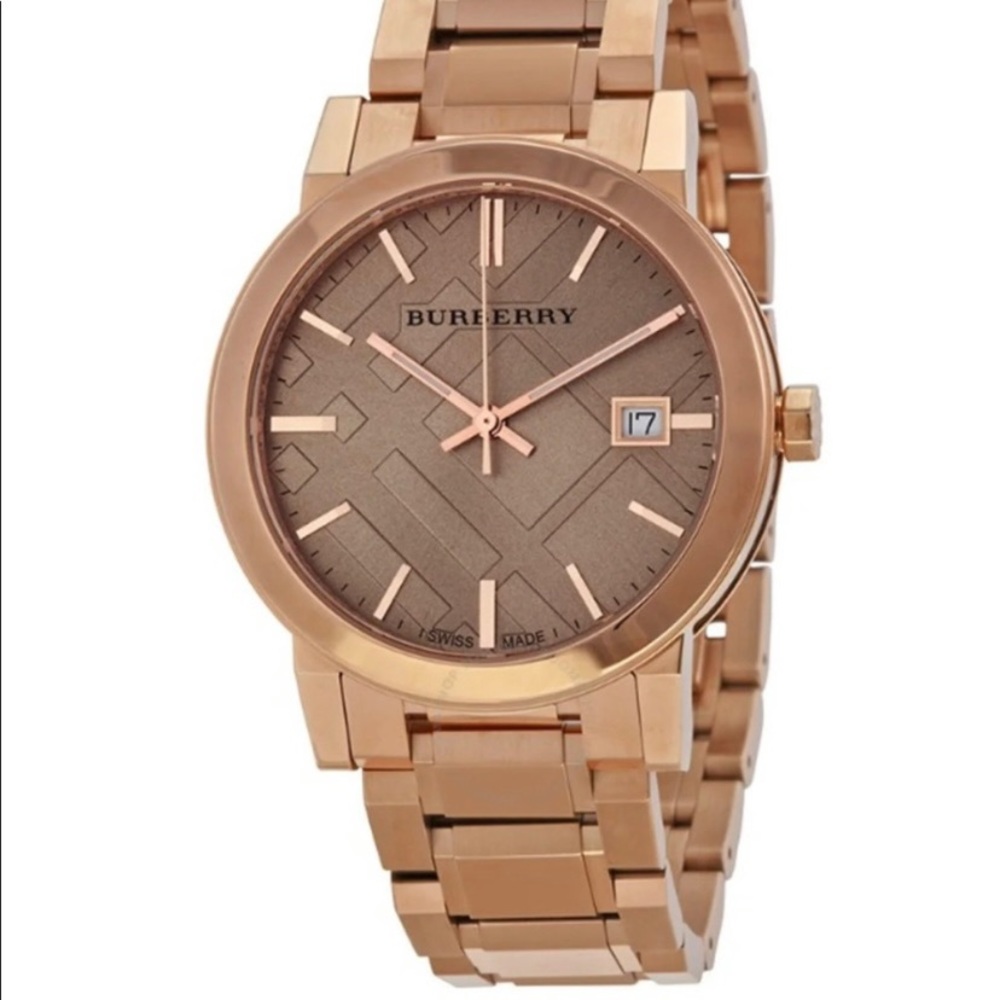 🆕 Authentic Burberry Rose Gold Watch BU9034